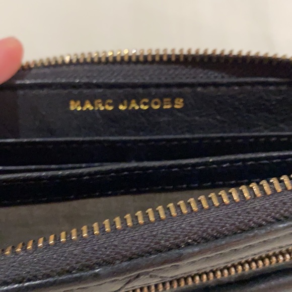 🔥 HOT DEAL 🔥 MARC JACOBS ✨ quilted black gold wallet continental - Picture 7 of 11